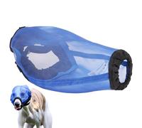 Sleek Design Dog Muzzle, Adjustable Pet Muzzle, Soft Mesh Dog Muzzle, Decorative Breathable Puppy Muzzles for Biting Prevention, Pets, Home Indoor, Outdoor Travel, Blue Color
