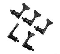 Sleek Design - Juego de 5 clavijas de afinación de cola de pez, ideales para músicos que buscan un control de sonido preciso (3L2R, negro)