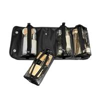Sleek Design Travel Makeup Bag, Waterproof Toiletry Bag, Large Capacity Makeup Organizer, Roll Up Travel Bag 24x12cm for Women, Indoor, Present, Outdoor, White, Gray, Black, Tan Color, Negro,