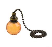 Sleek For Crystal Pull Chain Cord Handle for Bathroom For Light Switch Add Style to Your Home (Naranja)