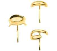 Sleek Hair Cuff, Decorative Ponytail, Portable Metal Holder Clips, Sturdy Alloy Cuffs, Adorable Metalclips for Women, Indoor, Outdoor, Present, Travel, 2.5x3cm, Gold, Silver