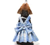 Sleek Small Dog Harness, Adjustable Dog Collar, Decorative Cute Pet Harness, Dog Harness with Bow Tie 124 g for Small Pets, Dogs, Cats, Present, Wine Red, Light Blue, Navy Blue