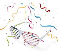 SLEEKEE 1 Pieza De Montura Cuadrada Y 1 Pieza De Gafas De Fútbol Americano Con Montura Redonda Al Estilo Disco De La Década De 1980, Adecuados Para Fiestas Deportivas Y Fiestas Navideñas.