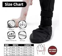 SLEEKEE 1 Pieza De Zapatos Auxiliares Antifugas para Mascotas, 1 Pieza De Collar Reflectante Negro, Cubierta Protectora Postoperatoria para Garras De Perro, Collar Cole De Campana.