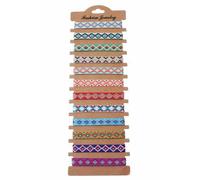 SLEEKEE 12 Pulseras Trenzadas De La Amistad, Estilos Trenzados De Colores, Tamaño Ajustable De La Circunferencia De La Muñeca, Materiales Livianos Y Cómodos, Accesorios Pequeños Para Uso Diario.