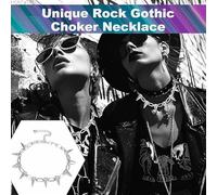 SLEEKEE 2 Cadenas De Club Y 2 Pulseras Punk, Estructura De Metal Antiguo, Accesorios De Rock Personalizados, Aptos para Fiestas Musicales, Ropa Fresca Diaria (Plateada).