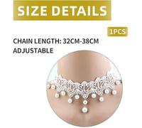 SLEEKEE 2 Collares, Collar De Clavícula Gótico, Joyas De Cuello De Encaje Personalizadas, Adecuadas para Ropa Retro De Estilo Palaciego.