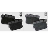 SLEEKEE 2 Pares De Almohadillas Antideslizantes para Las Palmas, 1 Par De Muñequeras Negras Que Absorben El Sudor, Almohadillas De Agarre para Levantamiento De Pesas, Mancuernas.