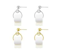 SLEEKEE 2 Pares De Aretes De Papel Higiénico, Aretes Novedosos E Interesantes, Aretes Coles para Mujer, Aretes De Moda Personalizados, Aretes De Moda Creativos