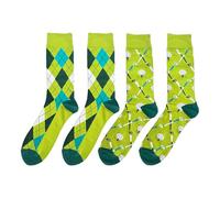 SLEEKEE 2 Pares De Calcetines Con Estampado De Golf, Calcetines De Diseño Creativo, Calcetines Divertidos, Calcetines De Regalo, Calcetines Elásticos Cómodos