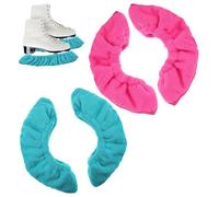 SLEEKEE 2 Pares De Fundas para Zapatos De Skate, Equipo De Protección para Patinaje, Accesorios para Zapatos De Skate, Fundas Elásticas para Zapatos De Skate (Azul, Rosa)