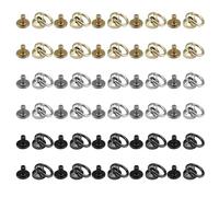 SLEEKEE 30 remaches de rosca, remaches de cuero, remaches de tornillo para atornillar, remaches de anillo tórico, adecuados para accesorios de remolque, accesorios de funda de teléfono, artesanía de