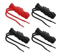 SLEEKEE 4 pares de cordones de senderismo de 120 cm de largo, cordones redondos con 5 mm de diámetro, cordones resistentes al desgarro, adecuados para zapatos de senderismo y zapatos de trabajo,