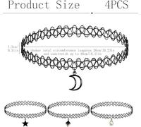 SLEEKEE 5 Cadenas De Tatuajes De Clavícula Y 3 Cuerdas De Mano, Joyas Retro Que Combinan con Todo, Joyas De Moda Simples, Adecuadas para Uso Diario, Vestidos De Fiesta Y Otras Escenas.