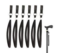SLEEKEE 6 cuerdas de mano para muletas, muñequeras de nailon, bastones de senderismo, accesorios para muletas, cuerdas de mano universales, correas de fijación