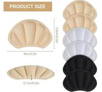 SLEEKEE 6 Pares De Pegatinas De Talón Resistentes Al Desgaste, Cómodas Almohadillas De Tamaño Medio, Diseño Antideslizante Y Anticaída, Adecuadas Para La Protección Del Tobillo.