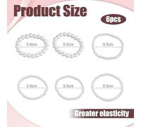 SLEEKEE 6 Pulseras De Perlas Y 1 Tobillera, Elees Pulseras De Perlas Hechas A Mano, Pulseras Modernas Y Sencillas, Pies Sueltos De Varias Capas, Colocación De Viajes Y Viajes.