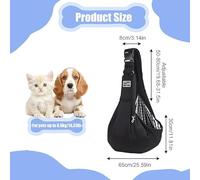 SLEEKEE Bandolera para Mascotas De 1 Pieza Y Llavero con Garra De Gato De 1 Pieza, Bandolera Portátil Y Transpirable Que Sale Y Camina Al Aire Libre.