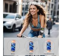 SLEEKEE Bolsa De Brazo Portátil De 1 Pieza, Diadema Deportiva Negra De 1 Pieza, Pulsera para Teléfono Móvil para Correr, Diadema Antideslizante Impermeable Y Resistente Al Sudor.