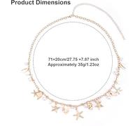 SLEEKEE Cadena De Cintura De 1 Pieza Y Tobilleras De 7 Piezas, Joyería Corporal De Estilo Bohemio, Accesorios Modernos Y Versátiles, Adecuados para Viajar por El Mar Y Ropa De Playa.