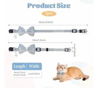 SLEEKEE Collares para Mascotas De 3 Piezas, Collares De Campana Ajustables, Diseño De Hebilla, Suministros De Entrenamiento para Mascotas Al Aire Libre.