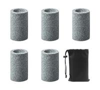 SLEEKEE Juego de 5 sacapuntas de dardos de esmeril con 1 bolsa de almacenamiento impermeable negra, puntas de dardos, accesorios duraderos para entrenamiento profesional de dardos, equipo de dardos