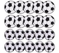 SLEEKEE Parches De Fútbol De 20 Piezas, Parches De Tela Bordados De Dibujos Animados, Parches para Planchar, Se Pueden Usar En Ropa, Sombreros Y Bolsos