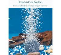 SLEEKEE Piedra De Burbujas De Alta Temperatura De La Bomba De Aire De 4 Piezas, Manguera De Oxígeno De Acuario De 1 Pieza, Piedra De Aire De Acuario, Accesorios De Oxígeno.