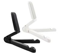 SLEEKEE Soporte para Tableta De 2 Piezas, Soporte Perezoso Portátil, Soporte para Trípode Plegable, Soporte Ajustable para Tableta, Soporte para Libros De Escritorio