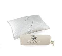 Sleep Artisan Almohada de látex de tamaño estándar ajustable con funda lavable (1) fabricada en los Estados Unidos