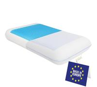 SLEEP COMFY Almohada de gel de espuma viscoelástica de lujo XL (verano e invierno), con certificado Oeko-Tex, ortopédica, para dormir de lado, de espalda, boca abajo