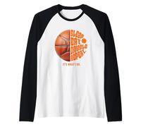 Sleep Eat Dribble Repeat Basketball Player Retro Sport Camiseta Manga Raglan