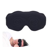 Sleep Eye Covers, Comfortable Eye, Light Blocking Eye Shade for Women and Men, Ajuste ajustable para viajar, Airplanes, trenes, 8,27 x 3,94 x 0,79 pulgadas, Black