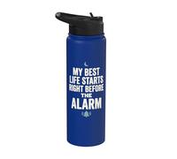 Sleep Fantasy Humor Alarm Ruined My Peak Mood Stainless Steel Insulated Water Bottle