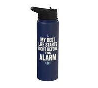 Sleep Fantasy Humor Alarm Ruined My Peak Mood Stainless Steel Insulated Water Bottle