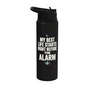 Sleep Fantasy Humor Alarm Ruined My Peak Mood Stainless Steel Insulated Water Bottle
