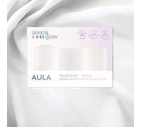 Sleep & Glow Aula Funda de Almohada Tencel para Cabello y Piel Que se Adapta a la Forma Única de la Almohada Sleep&Glow Aula-Fibra de Eucalipto Natural-Hipoalergénica y Bacteriostática (Blanca)