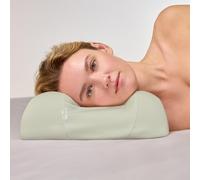 SLEEP & GLOW Omnia Beauty - Almohada antiedad para prevenir las manchas con funda de almohada de cobre, para combatir las arrugas del sueño, espuma viscoelástica ortopédica para espalda y sueño