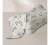 Sleep&Glow Omnia - Funda de Almohada de Seda Natural Antiarrugas para el Cuidado del Cabello y la Piel, 19 mm, Morera de Grado 6A, Helecho Lunar