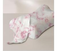 Sleep&Glow Omnia - Funda de Almohada de Seda Natural Antiarrugas para el Cuidado del Cabello y la Piel, 19 mm, Morera de Grado 6A, Mármol Rosa