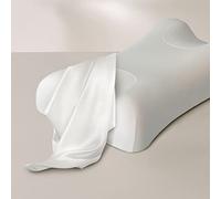 Sleep & Glow Omnia La Funda de Almohada de Seda Natural para el Cabello y la Piel se Adapta a la Forma Única de la Almohada Omnia Sleep&Glow-Seda de Morera de Grado 6A de 19 mm (Blanca)