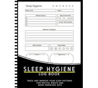 Sleep Hygiene Log Book: A Workbook to Help You Track and Improve Your Sleep Patterns for Restful Nights and More Energized Days ,Perfect Tracker for Adults, Teens, Insomnia , Wavy Cover