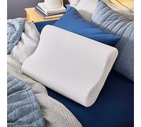 Sleep Innovations - Almohada Cervical de Viaje, con Funda de Mezcla de algodón., Matrimonio Doble