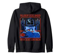 Sleep is My God Sarcastic Retro Vintage Funny Adult Humor Sudadera con Capucha