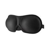 Sleep Mask Natural Sleeping Eye Eyeshade Cover Shade Rest Patch Women Men Soft Portable Blindfold Travel Eyepatch(Black)