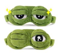 Sleep Masks for Women,Eye Mask for Sleeping, Night Mask Frog Cute Block Out Light, Soft Comfort Eye Shade Cover for Travel Yoga Nap, Green (1PC)