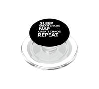 Sleep Nap Create Caos Repeat Lover PopSockets PopGrip para MagSafe