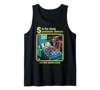 Sleep Paralysis Demon Sarcastic Retro Funny Adult Humor Camiseta sin Mangas