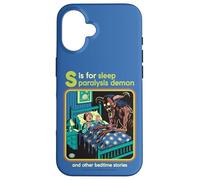 Sleep Paralysis Demon Sarcastic Retro Funny Adult Humor Carcasa para iPhone 16
