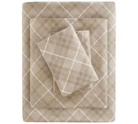 Sleep Philosophy True North by Juego de sábanas Cal King/Tan Plaid